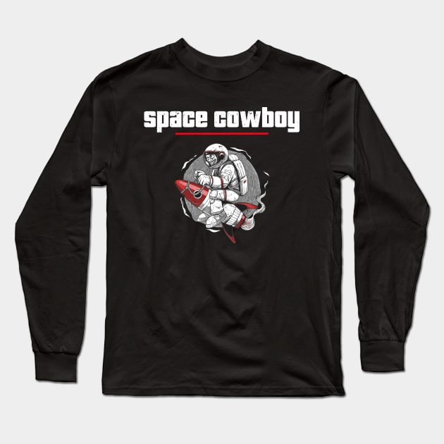 Space Cowboy Long Sleeve T-Shirt by Samuel Tee